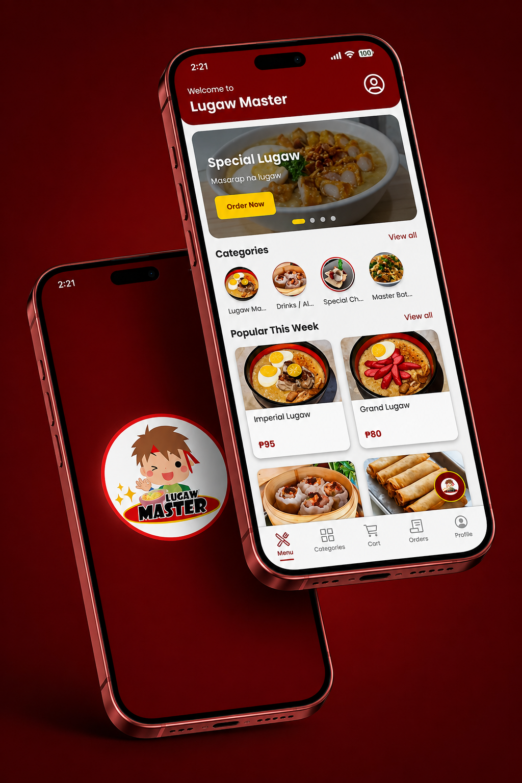 Lugaw Master Mobile App Preview